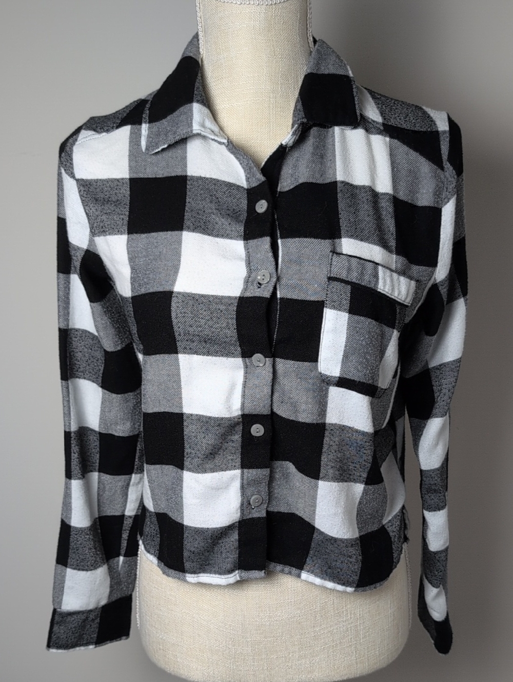 Colsie Black and White Pajama Shirt
